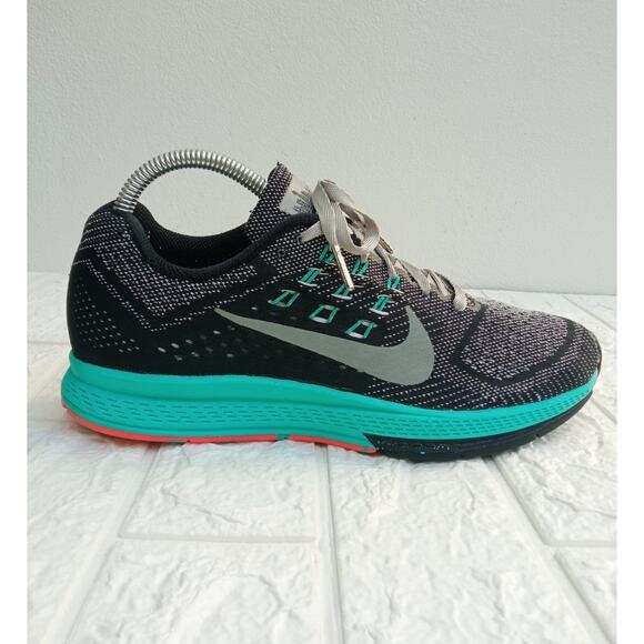 NIKE AIR ZOOM STRUCTURE 18 WOMEN'S SHOES Gray Black Jade SIZE 8 - Picture 5 of 10